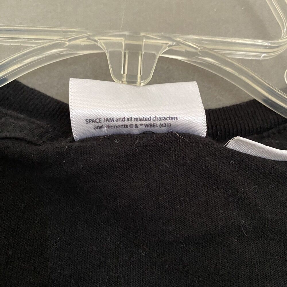 Space Jam T-Shirt Adult‎ Large Black Front Graphic Bugs Taz Daffy Y2K Cartoon - Picture 6 of 9